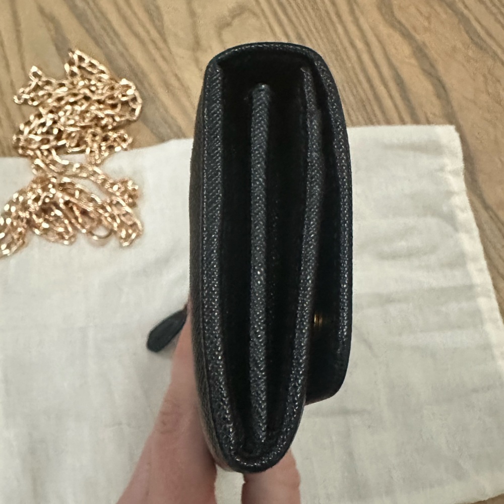 Prada Black Saffiano Leather Wallet with  Card Holder - Picture 11 of 12